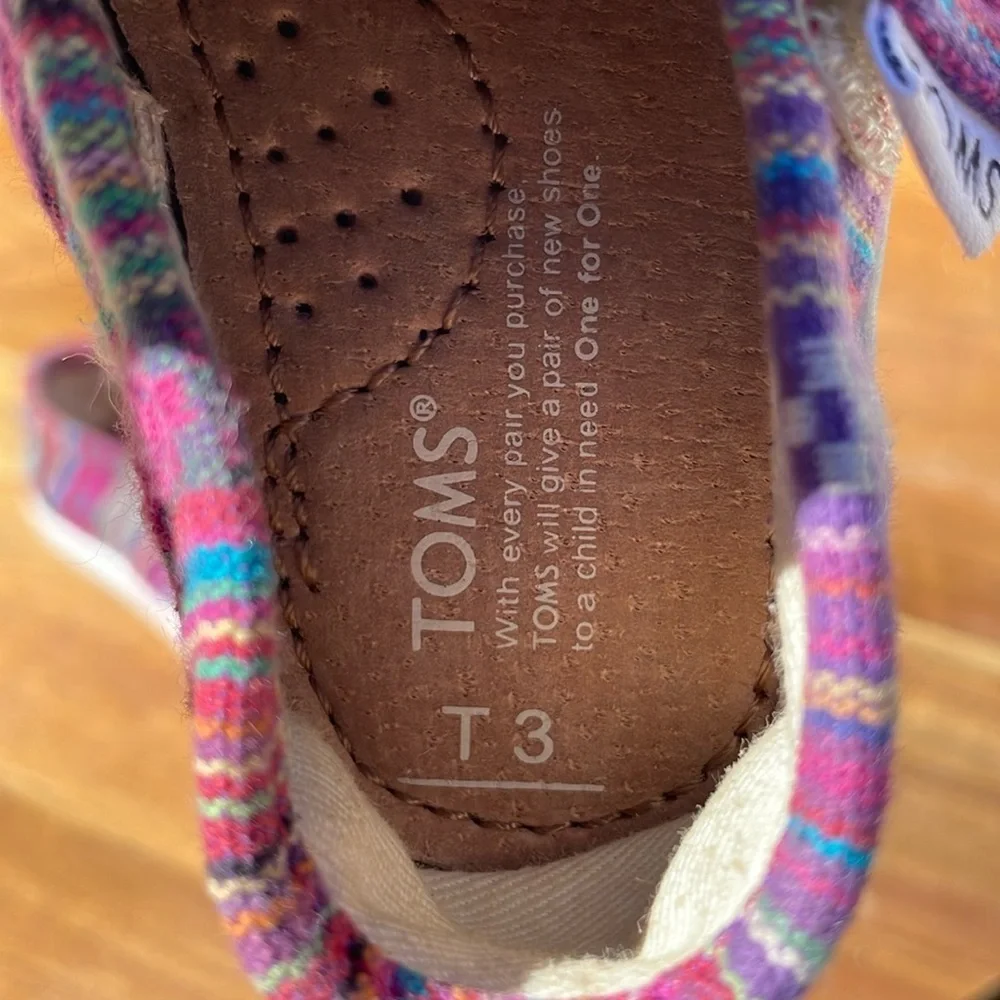 Toms Baby Infant Purple  Shoes - Size T3